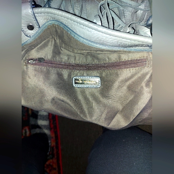 FRINGE BAG, GREY, BEAUTIFUL BAG, BY BAM FOREVER, CROSSBODY/TOP HANDLE, - Picture 10 of 10